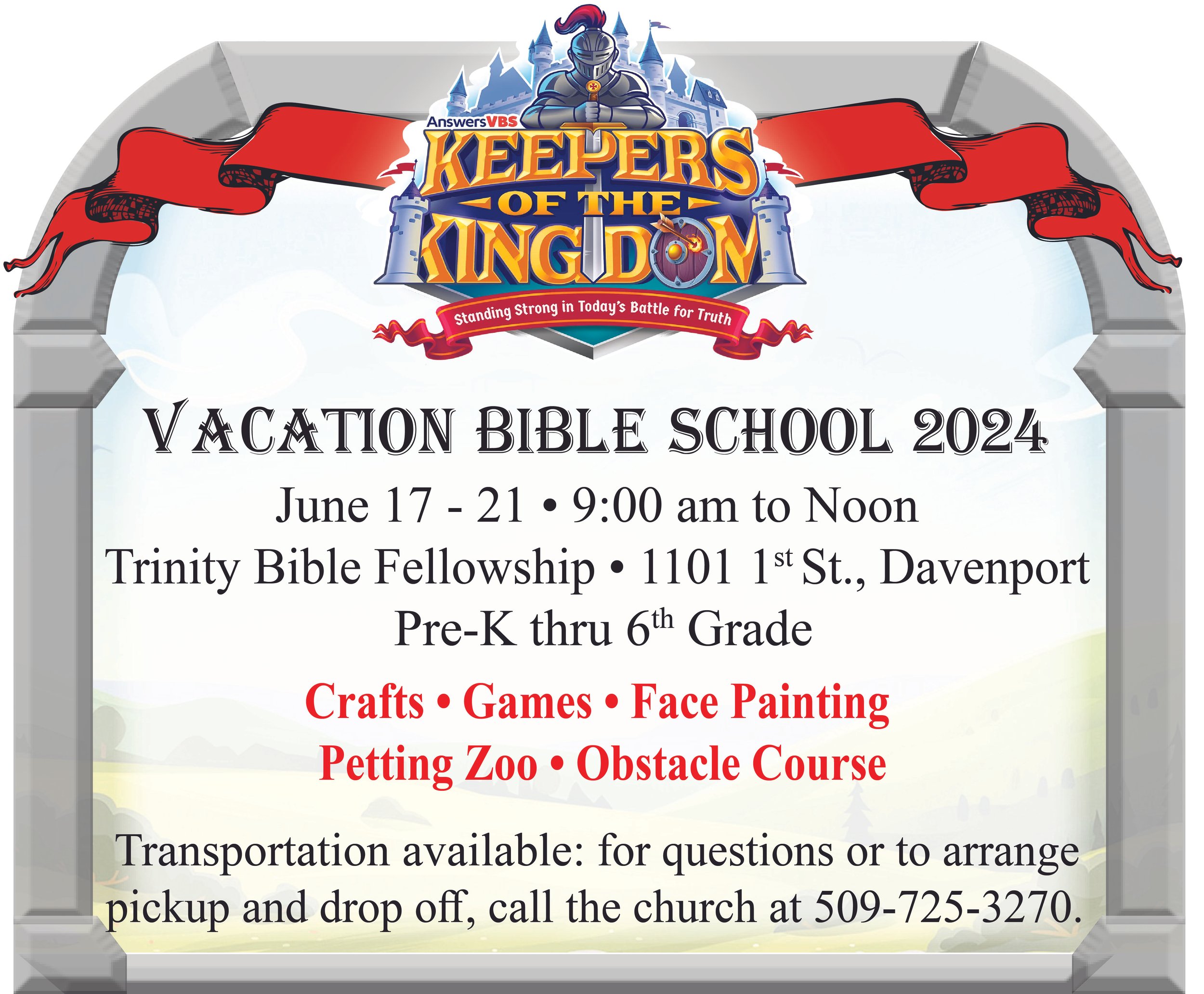 Trinity Bible Fellowship Vacation Bible School 2024