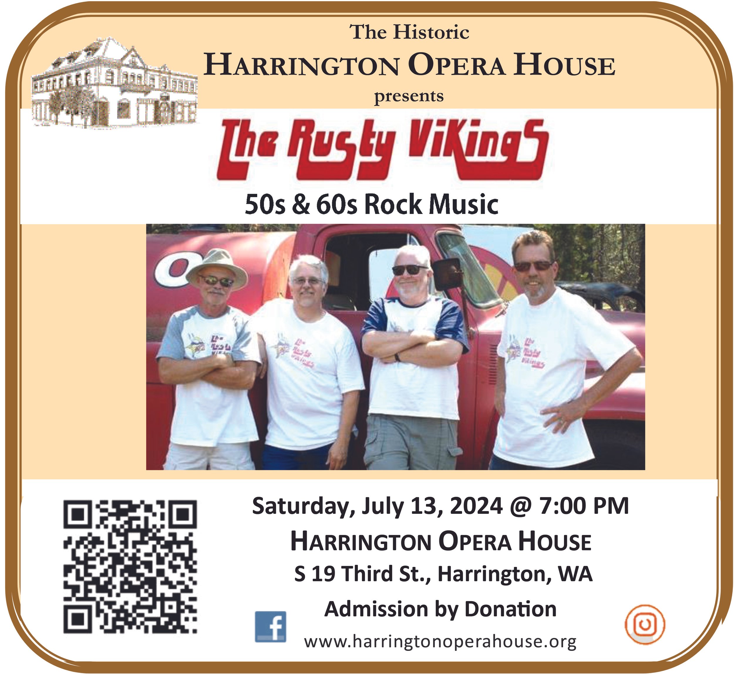 The Rusty Vikings at the Harrington Opera House