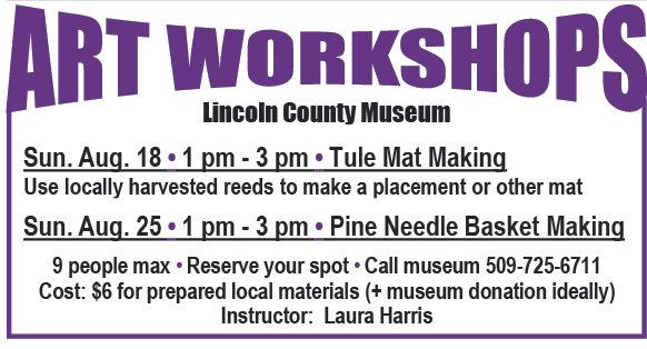 Art workshops at the Lincoln County Museum - Pine Needle Basket Making -