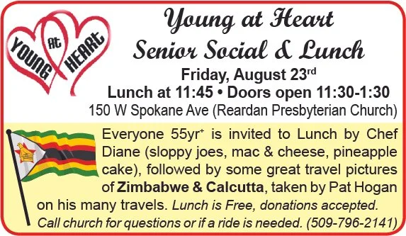 Young at Heart Senior Social &amp; Lunch - August 23