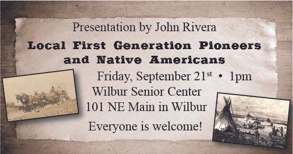 Local First Generation Pioneers and Native Americans Presentation by John Rivera
