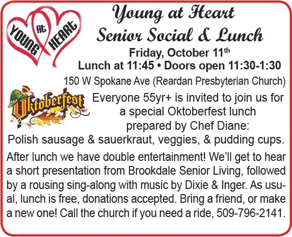 Young At Heart Senior Social and Lunch 