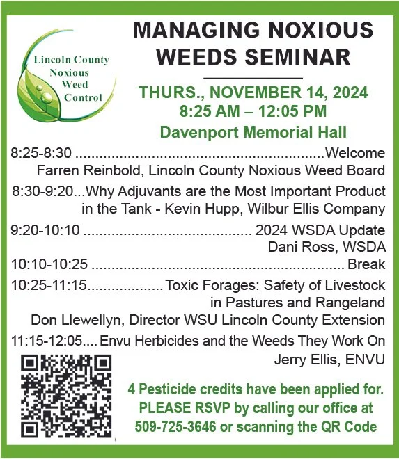 MANAGING NOXIOUS WEEDS SEMINAR