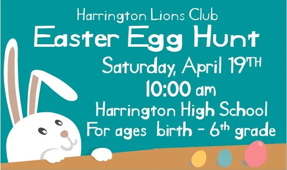 Harrington Lions Club Easter Egg Hunt - 10am
