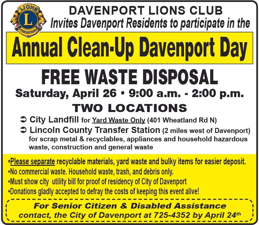 Annual Clean-Up Davenport Day