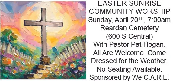 Reardan Community Easter Sunrise Worship 7:00 am