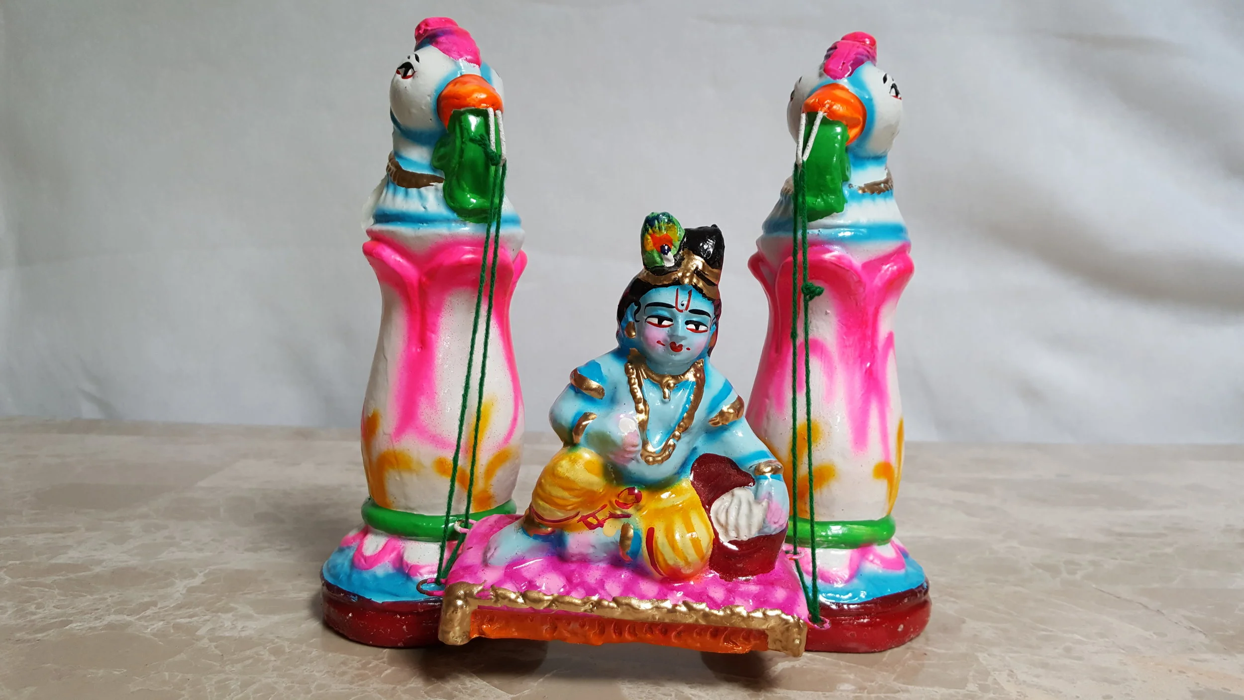 Krishna on swing