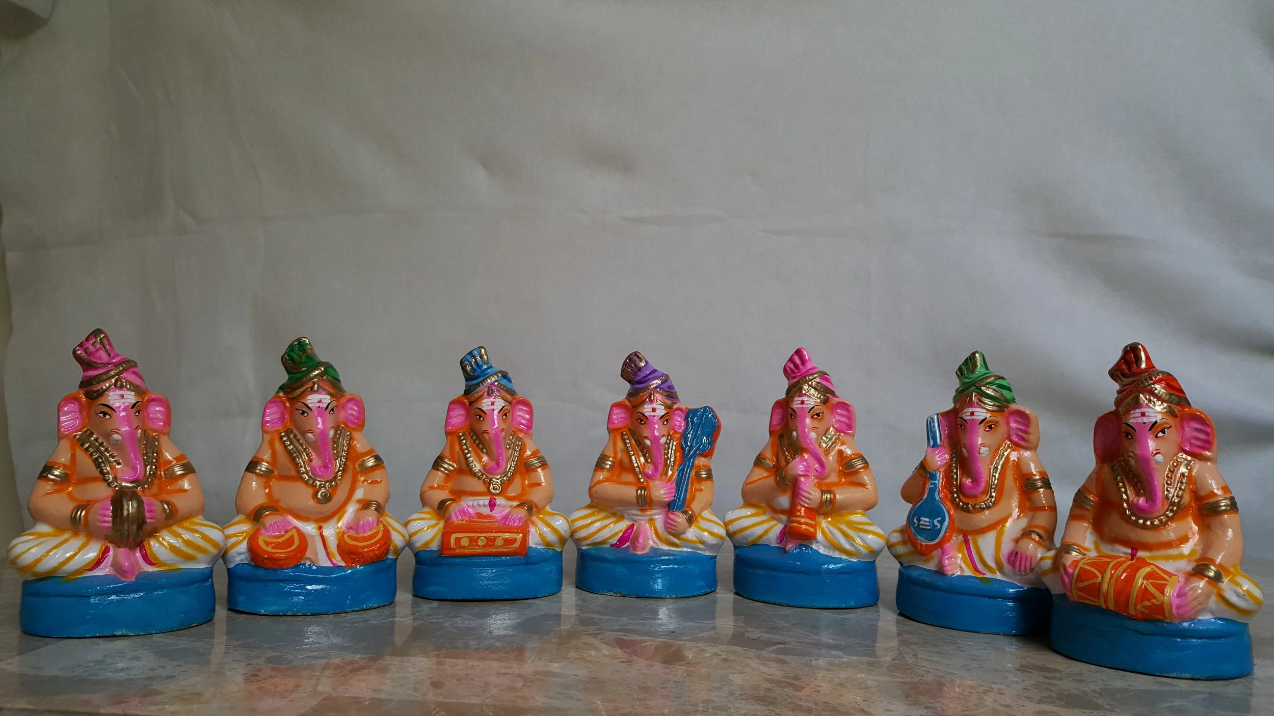 Ganapati Musical Set - Papermache