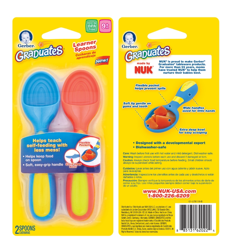  Gerber® Learner Spoons, 2 Pack 