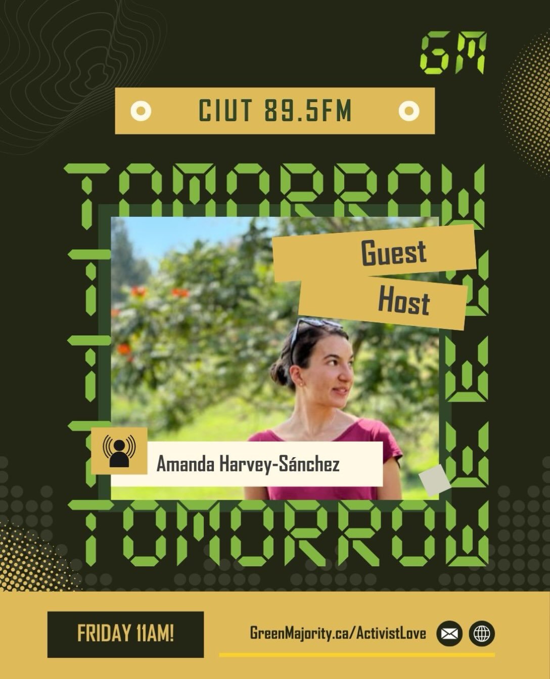 Tune into @ciut895fm tomorrow at 11am to catch the first in our series Activist Love, On Air: What Keeps Movements Going, featuring an interview with our upcoming guest host - longtime organizer, researcher, and educator @amanda_harveysanchezokumu.

