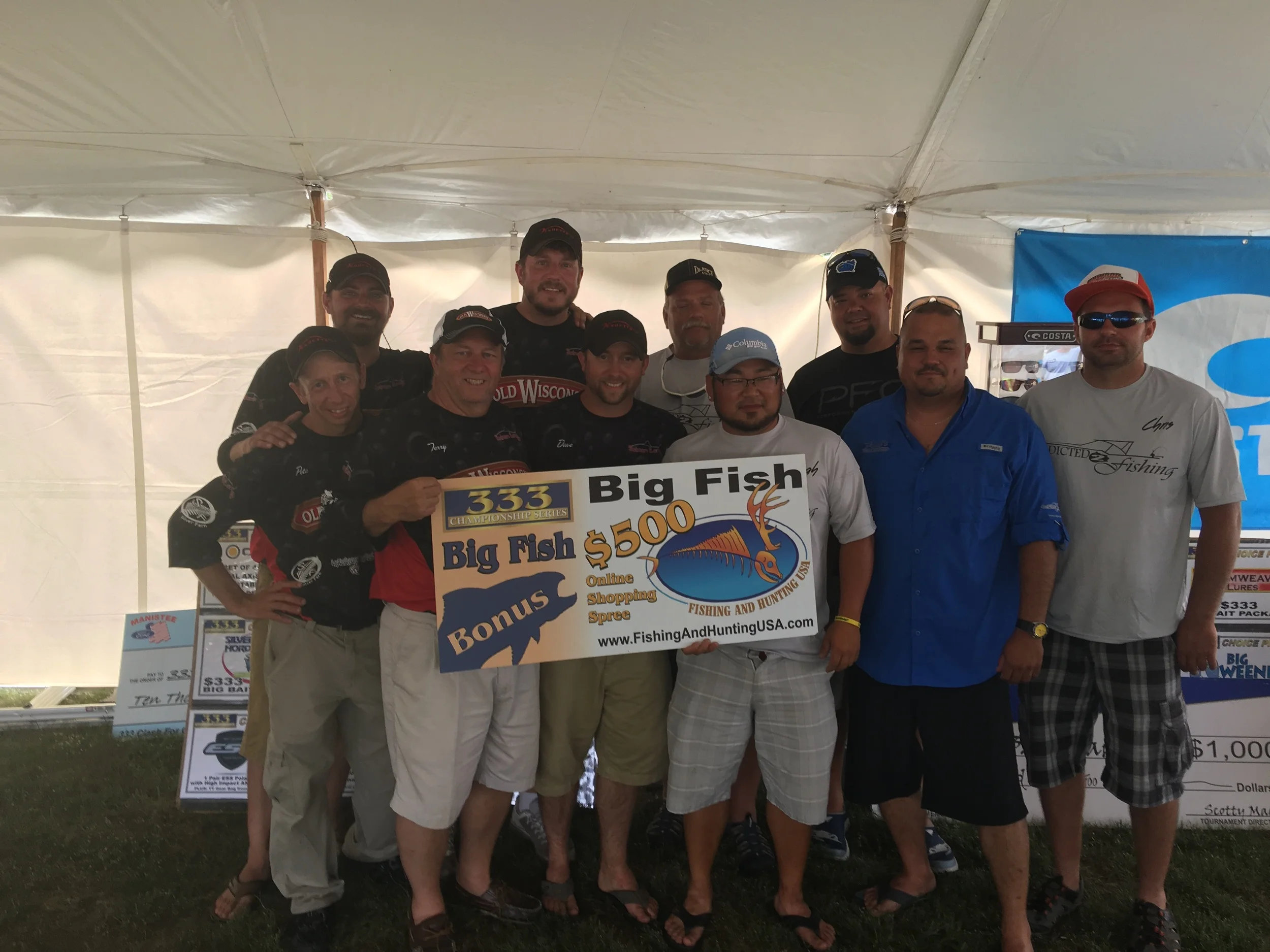 2016 Big Fish Tie (22.55lbs): Vendetta and Addicted 2 Fishing