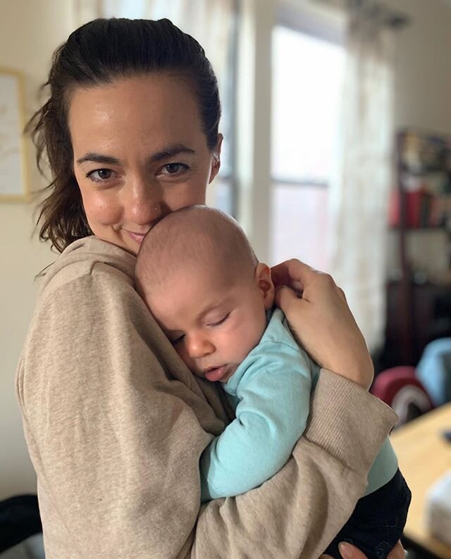 I wouldn&rsquo;t mind if he slept a little more (and a little more quietly 😂) but this little boy has charmed his way right to my heart ❤️ Jackson Dash I love you snuggle bear! #jacksondash