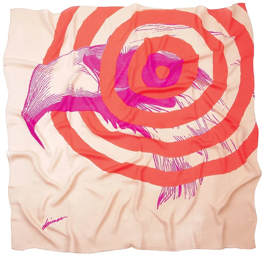 Bay and Fyfe by Daimon Downey Eagle silk scarf