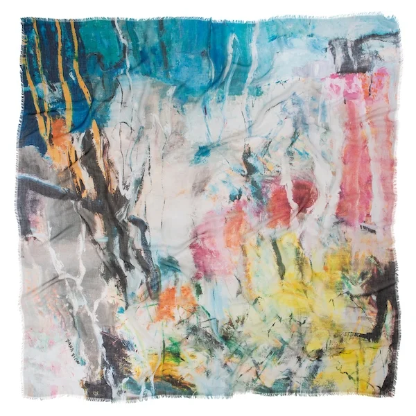 Dana Dion artist Evening Walk cashmere scarf