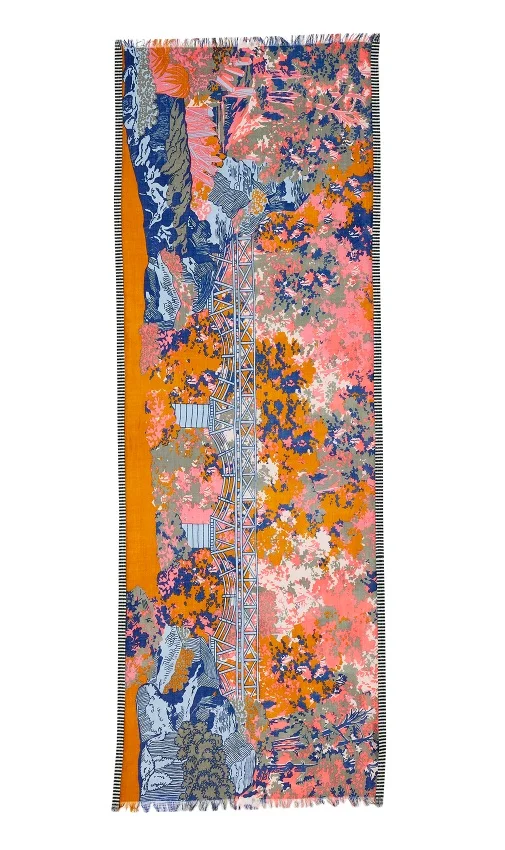 Inouitoosh Horace wool scarf in Autumn. Free shipping.