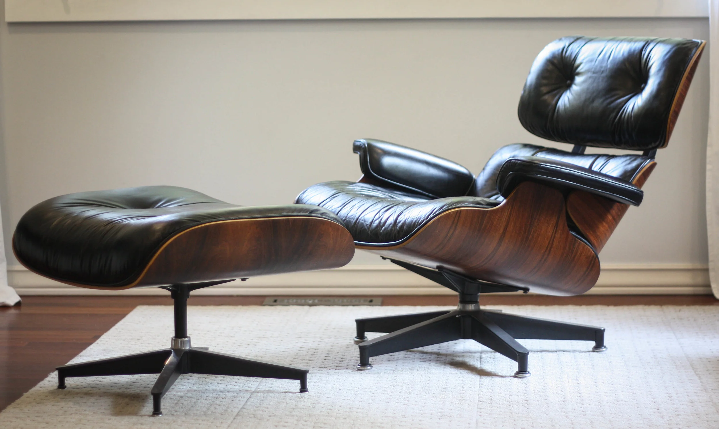 Rosewood Eames Lounge Chair And Ottoman 670 71 Sold Mid And Mod