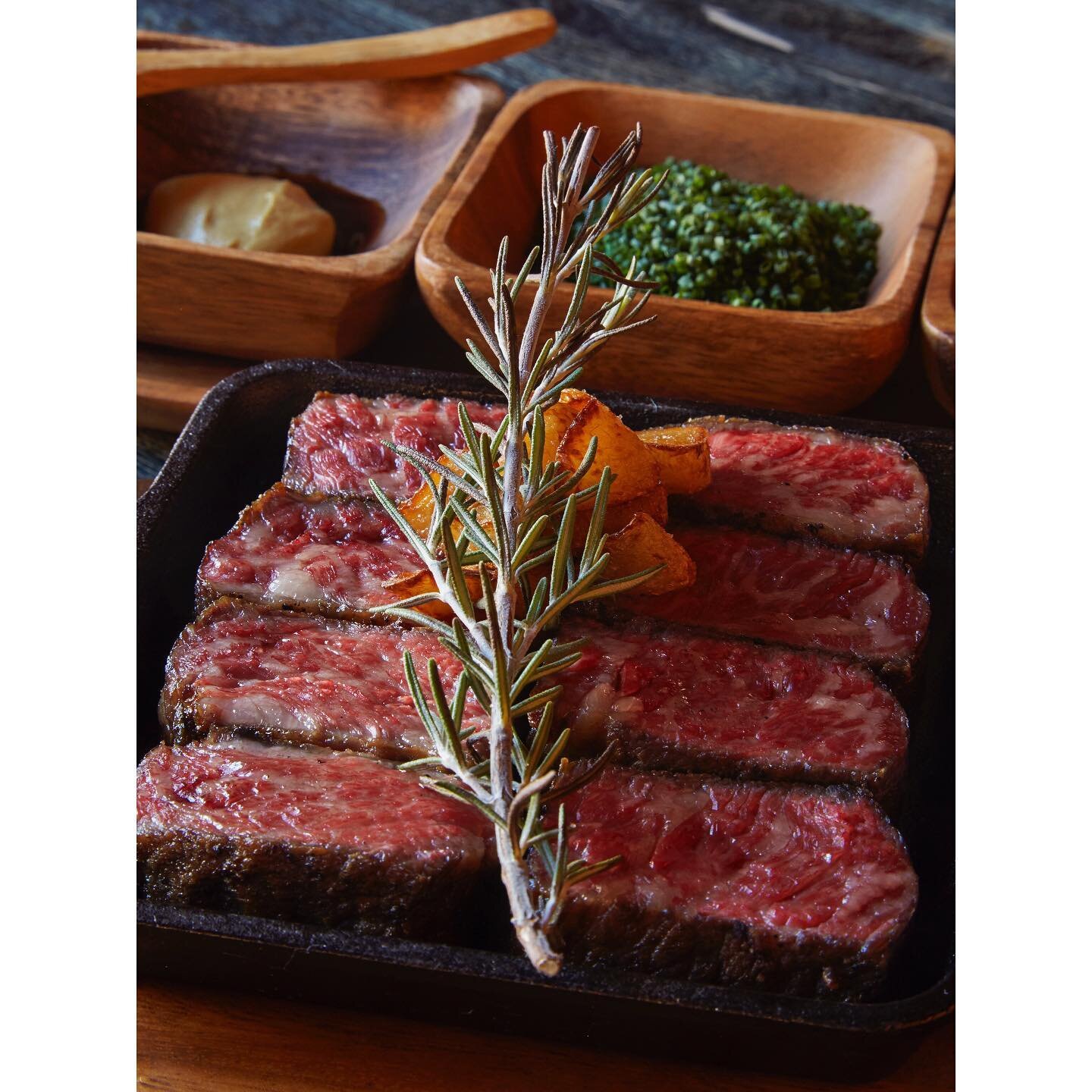 TODAY&rsquo;S STEAK
We&rsquo;re serving full menu now. That means our today&rsquo;s steak is back! Ask your server for today&rsquo;s cut. Served with shishito peppers, fried garlic, tamari-soy sauce, dijon mustard, chives, ichimi-hot pepper salt. An 