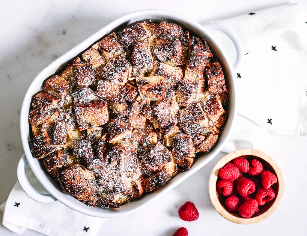 Cinnamon Challah French Toast Casserole — Feast & Fable