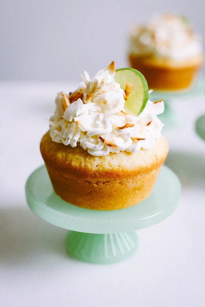 Mini Key Lime Coconut Cakes