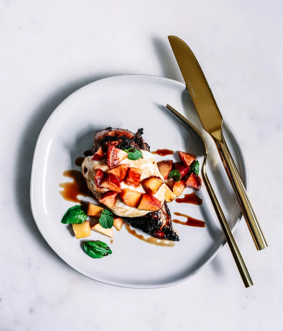 Peach Caprese Grilled Chicken