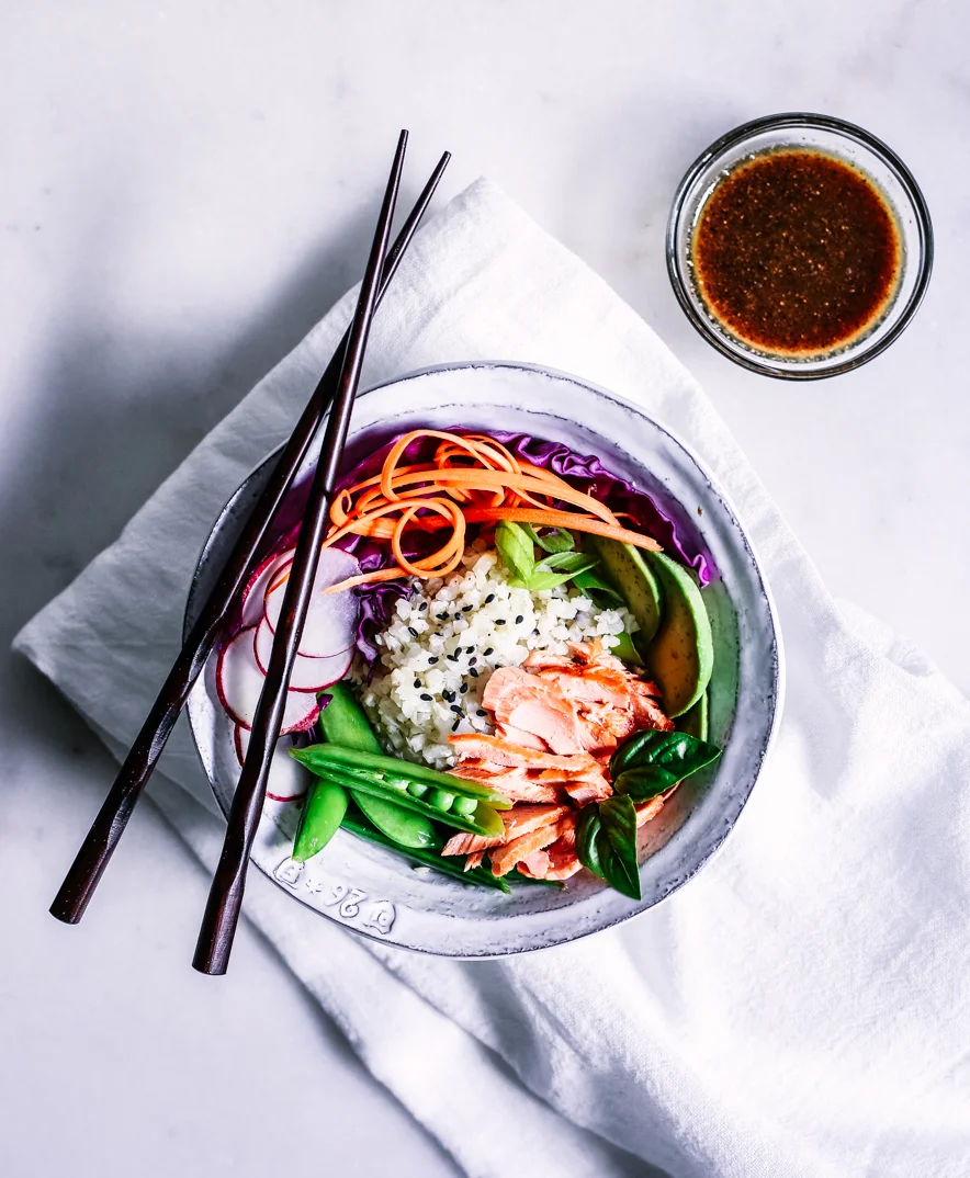 Sesame Ginger Salmon Bowls