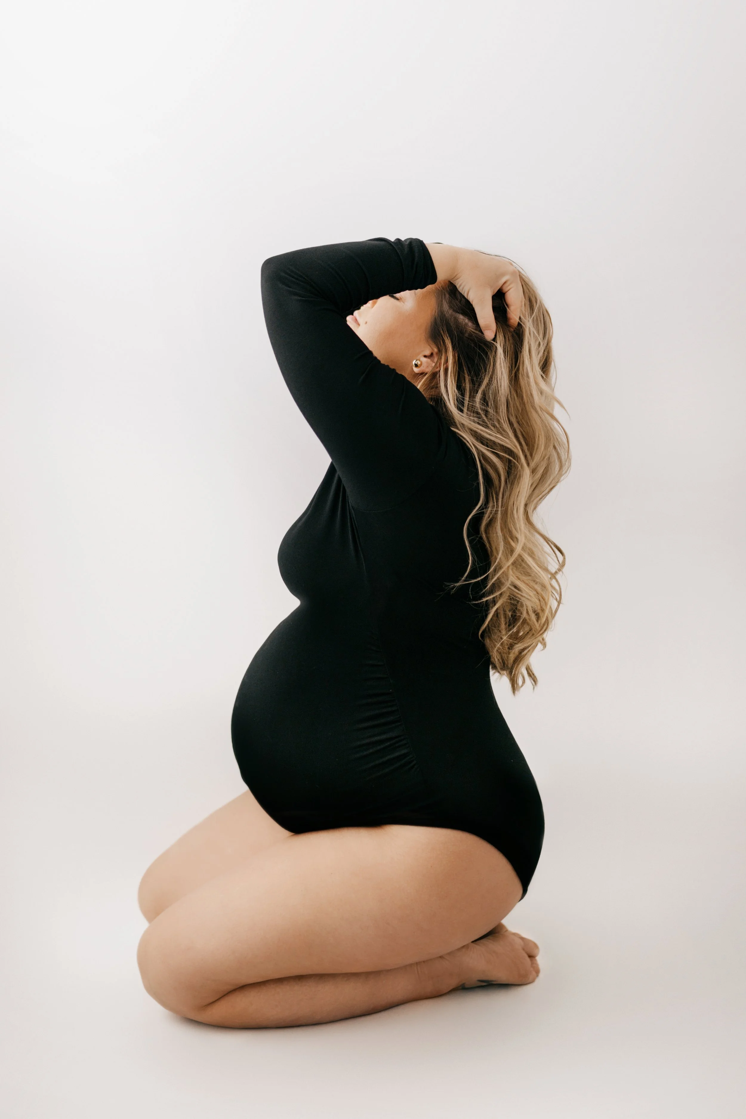 Little Feathers Studio near Pittsburgh PA, Maternity Family Images, black dress maternity images, boudoir maternity pics, boudoir maternity photos, boudoir pregnancy photos, pregnancy photographer near me