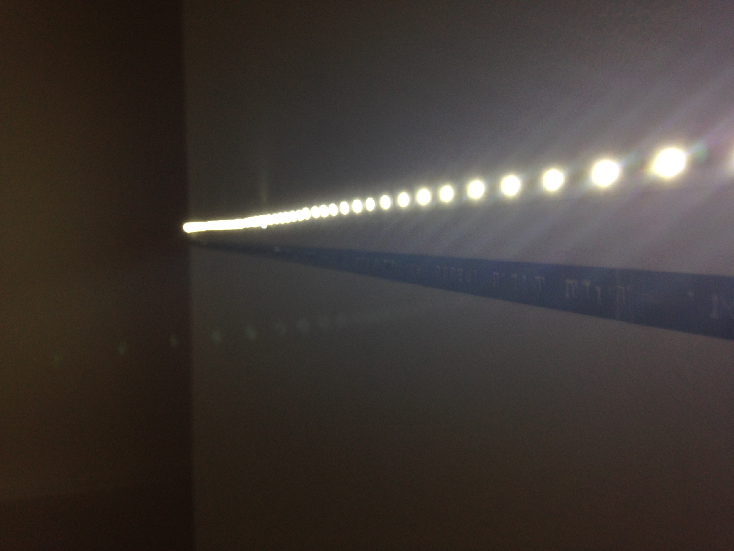 I Am Judith, Led Stripe And Text, 0.5X1.40m, 2015
