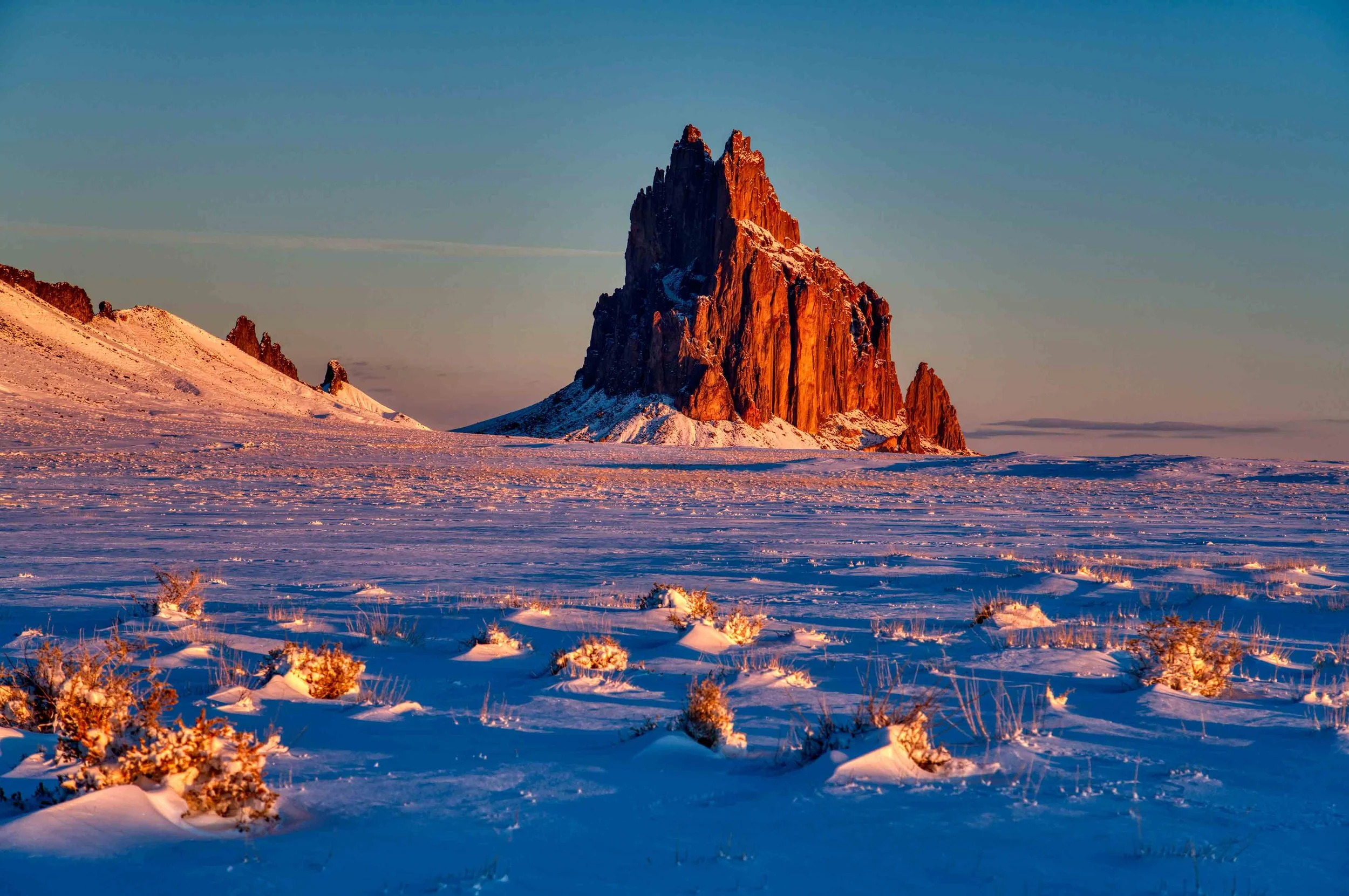 Winter Shiprock