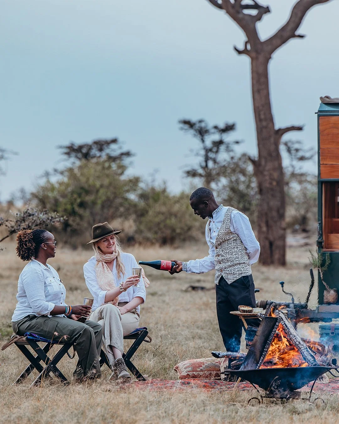 A safari in Africa goes beyond an experience, it's a feeling. It's sitting around a fire surrounded by beauty and birdsong, smelling the rain as it hits the parched earth or sipping on a sundowner that's never tasted better than it does when shared w