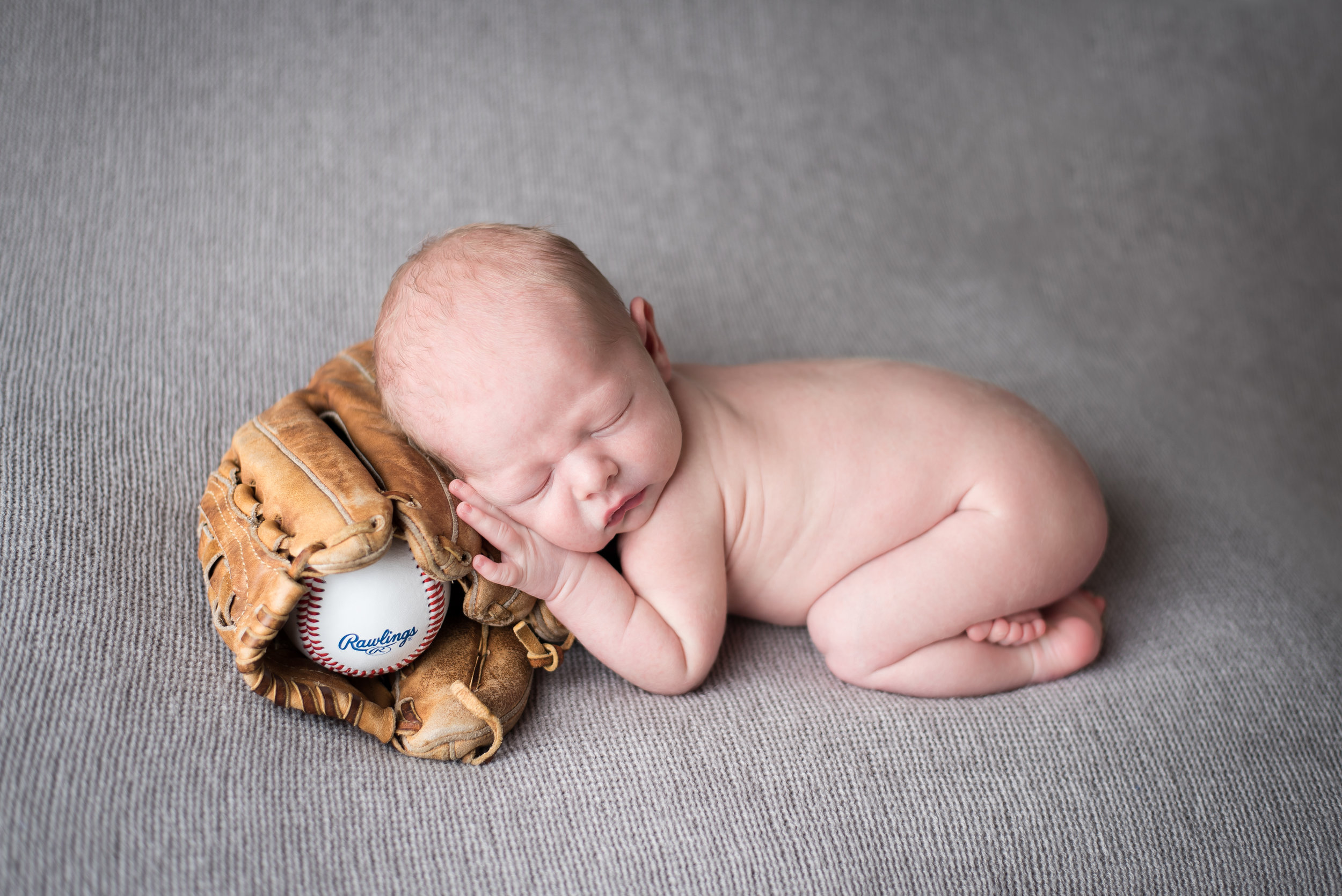 Baseball Newborn Photo