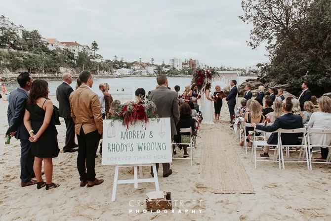 Shelly Beach Manly Wedding Ceremony