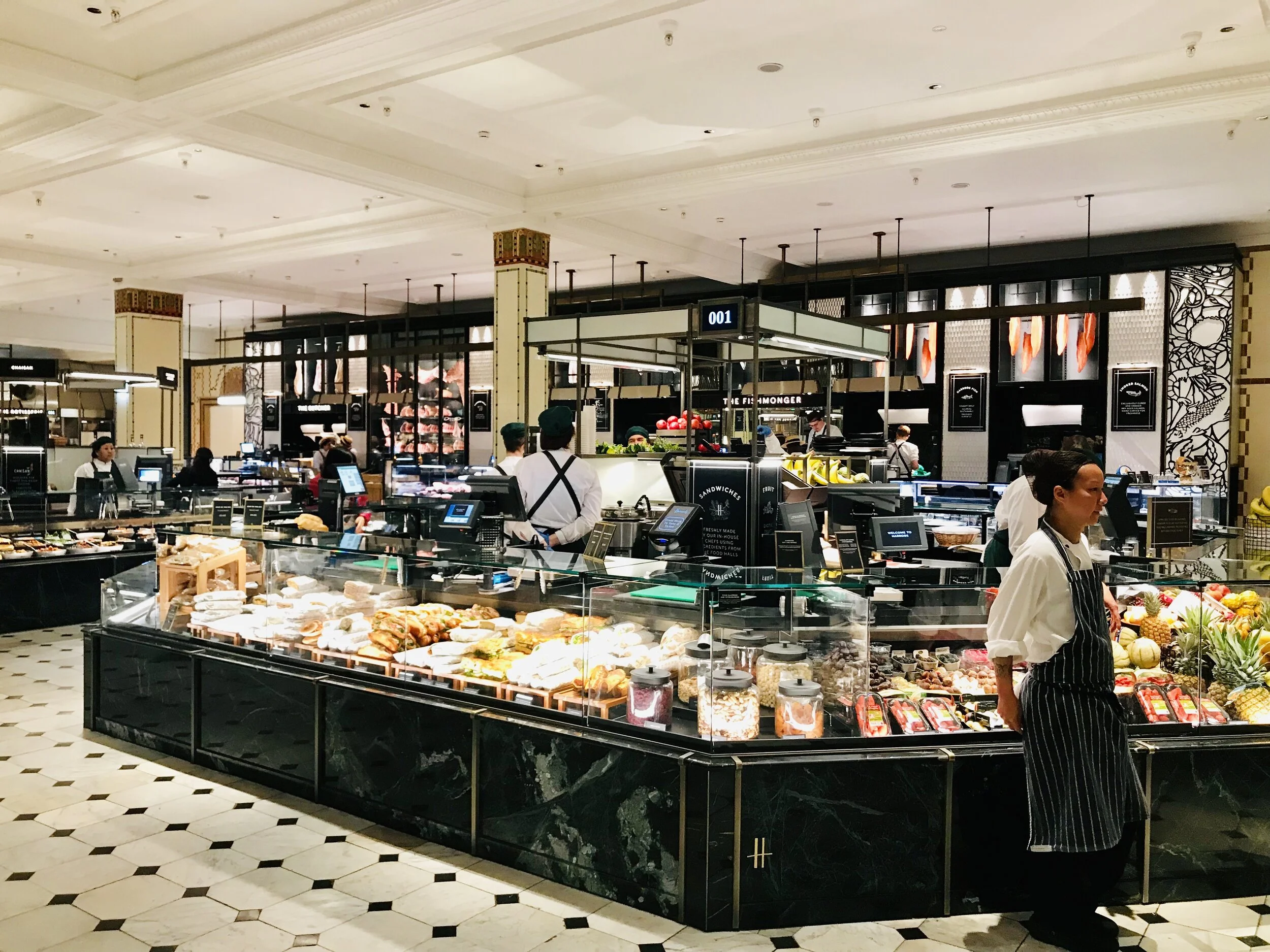 HARRODS FOOD HALL KNIGHTSBRIDGE, LONDON — Sir and M'lady Dine Out