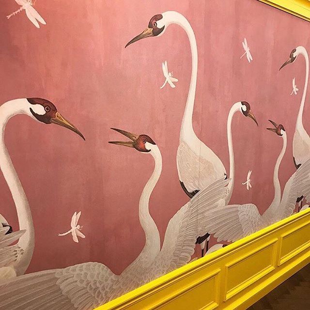 gucci heron print wallpaper