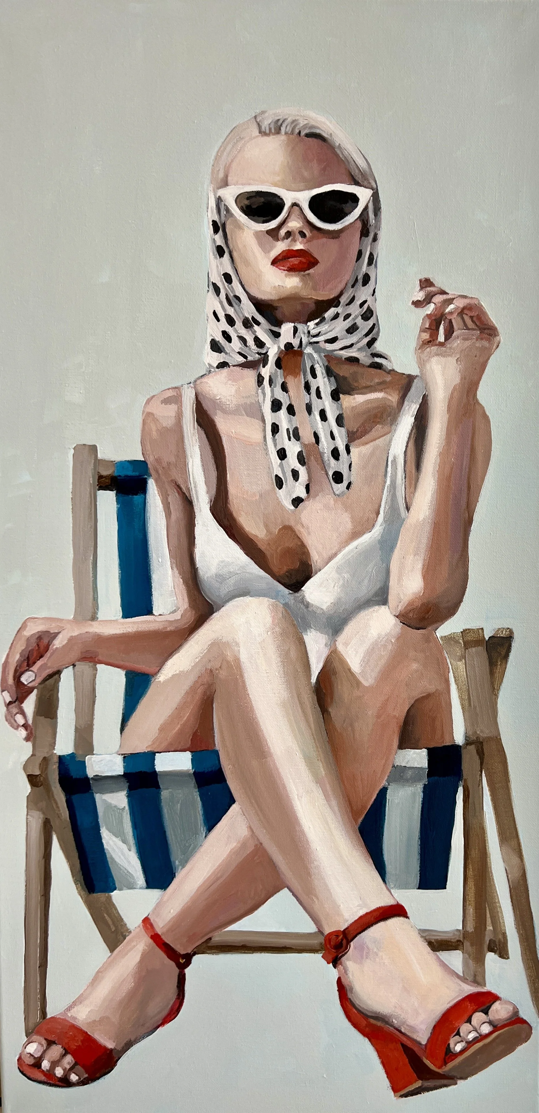  acrylic and oil on canvas, 15 x 30 in.  PRIVATE COLLECTION  