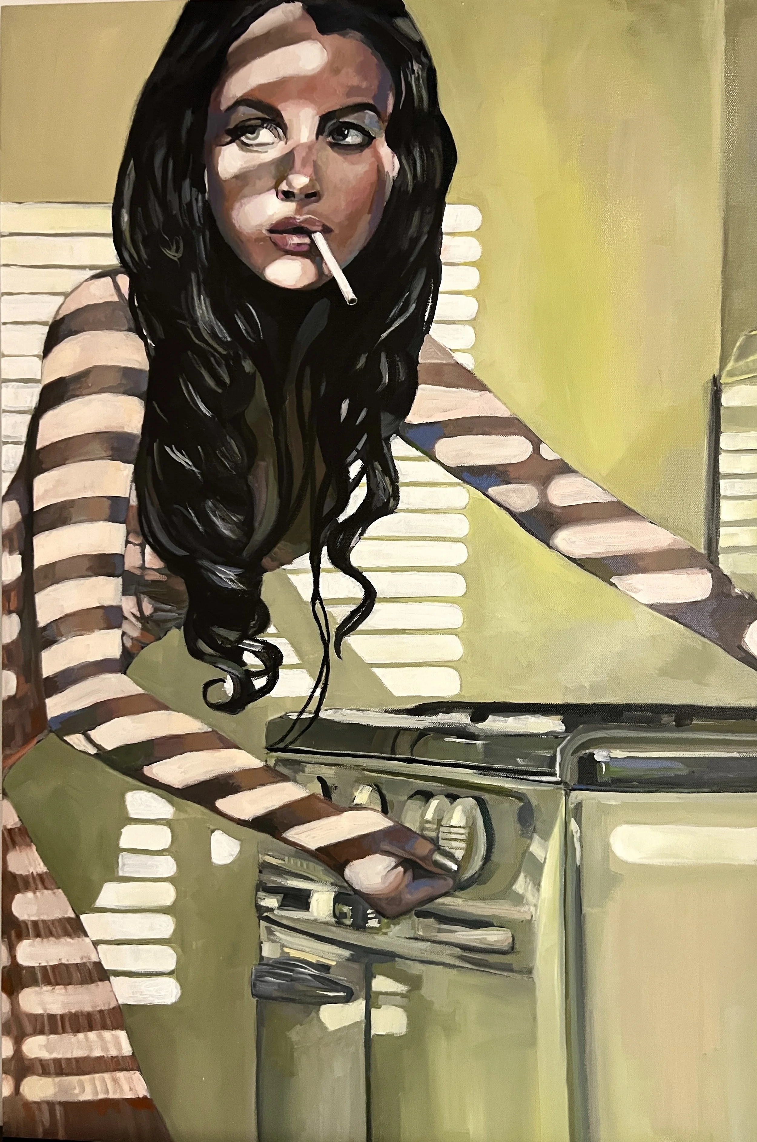  acrylic and oil on canvas, 24 × 36 in.  CONTACT  THE WHITE ROOM GALLERY  FOR INQUIRES 