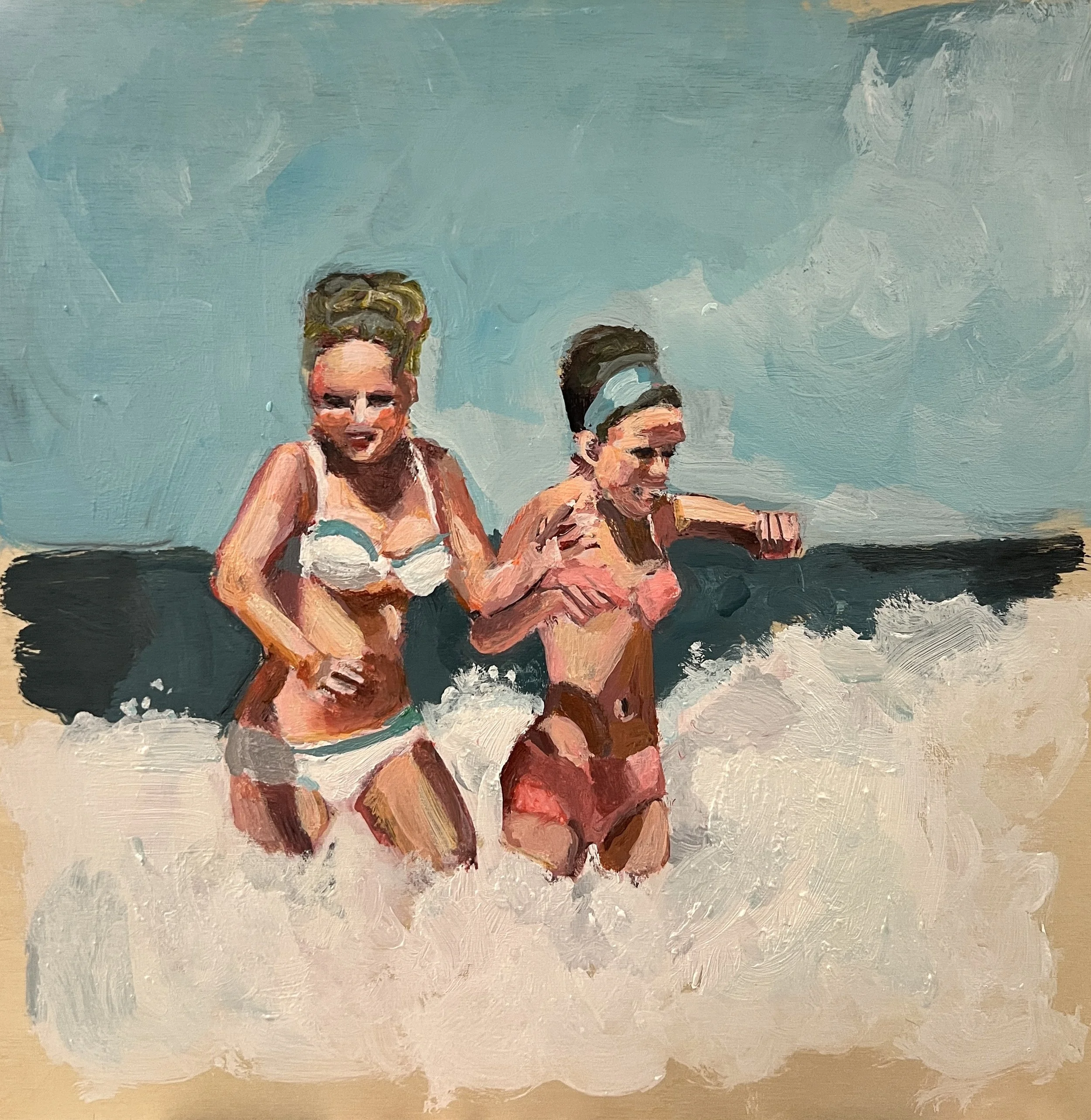  acrylic on wood, 10 × 10 in. 