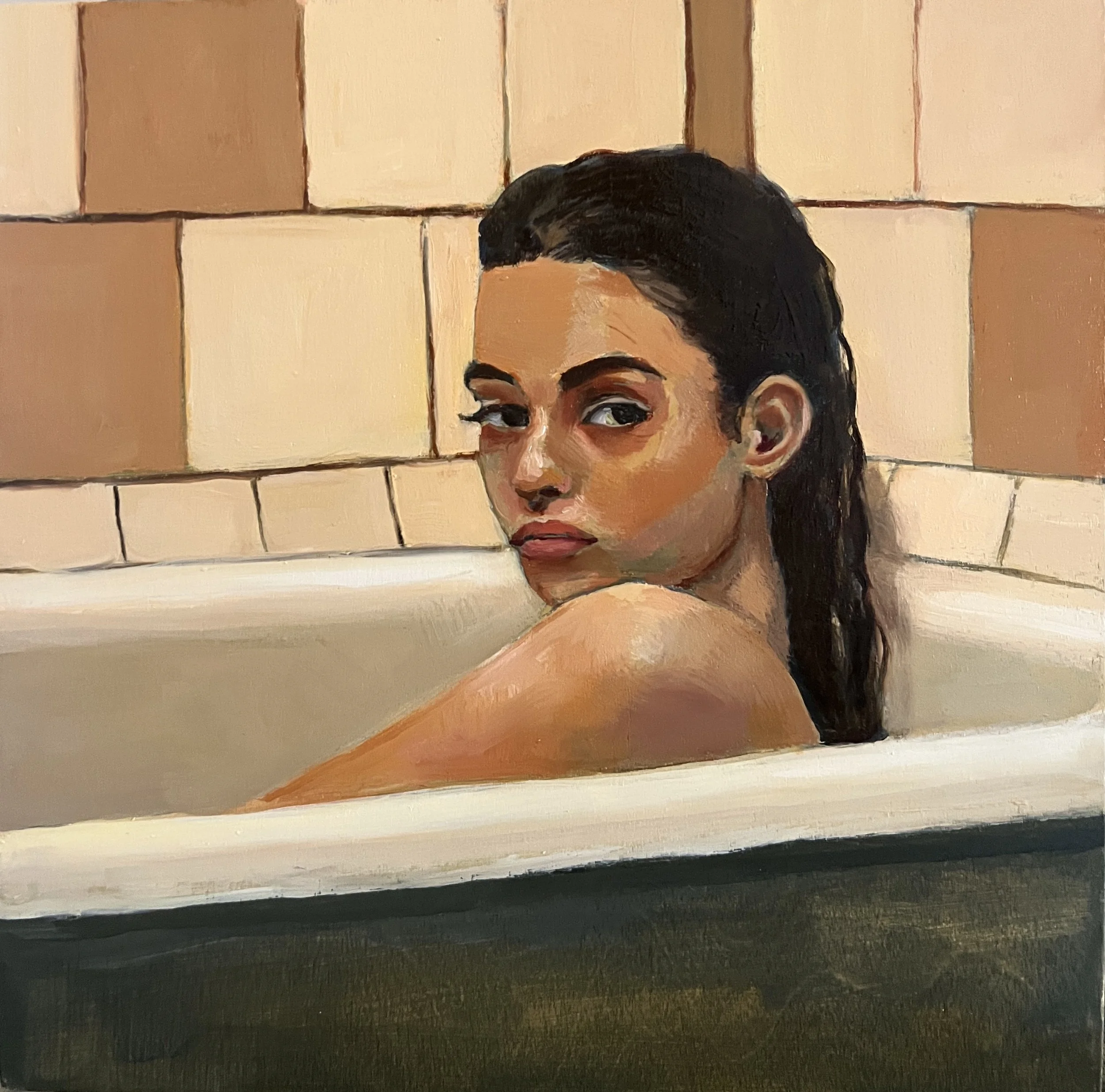  acrylic/oil on wood panel, 10 × 10 in. PRIVATE COLLECTION 