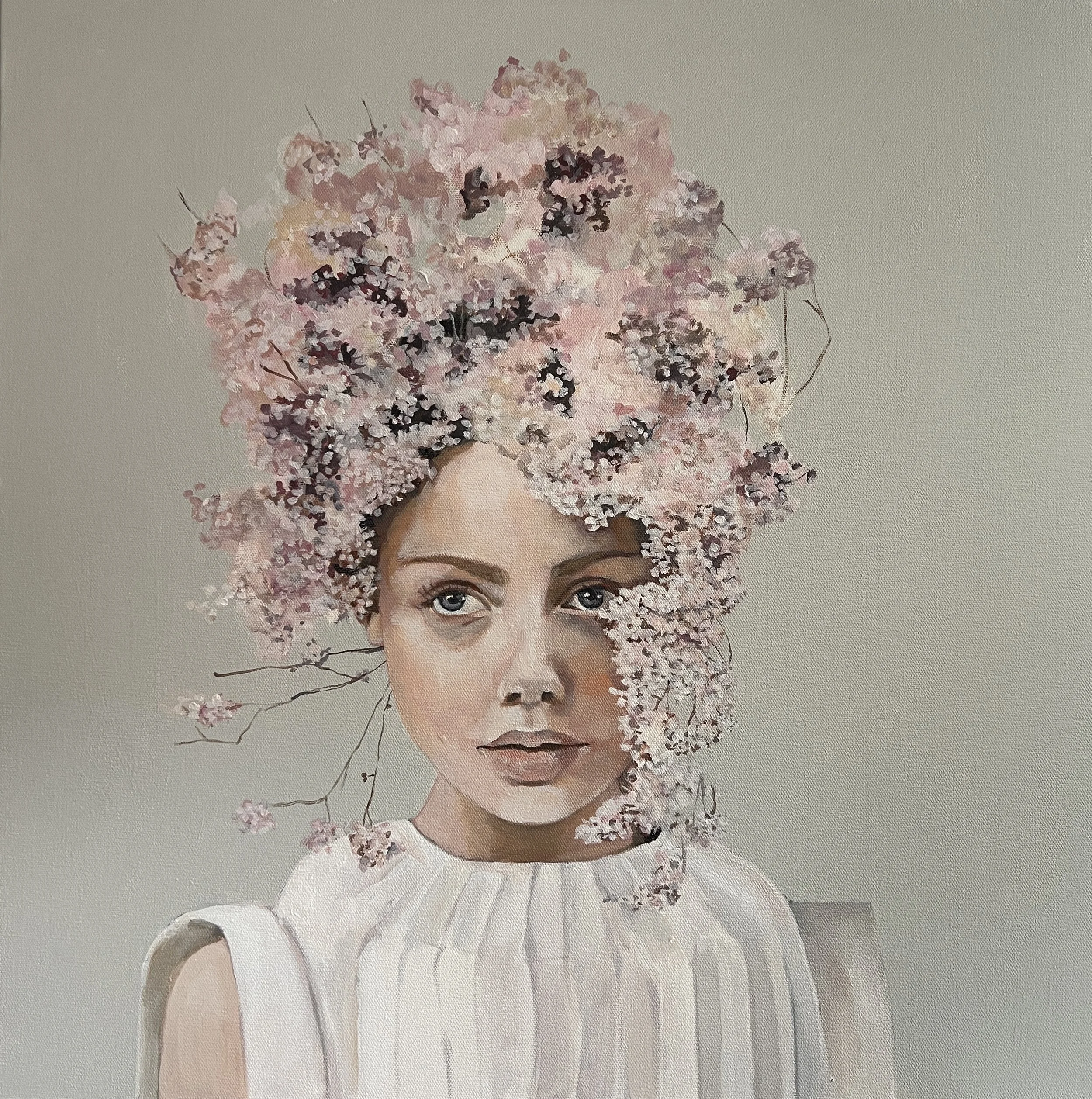  acrylic/oil on canvas, 20 × 20 in. 