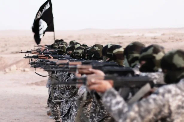 Daesh Fighters show training in propaganda video in Syria. (Image: Alamy Stock)