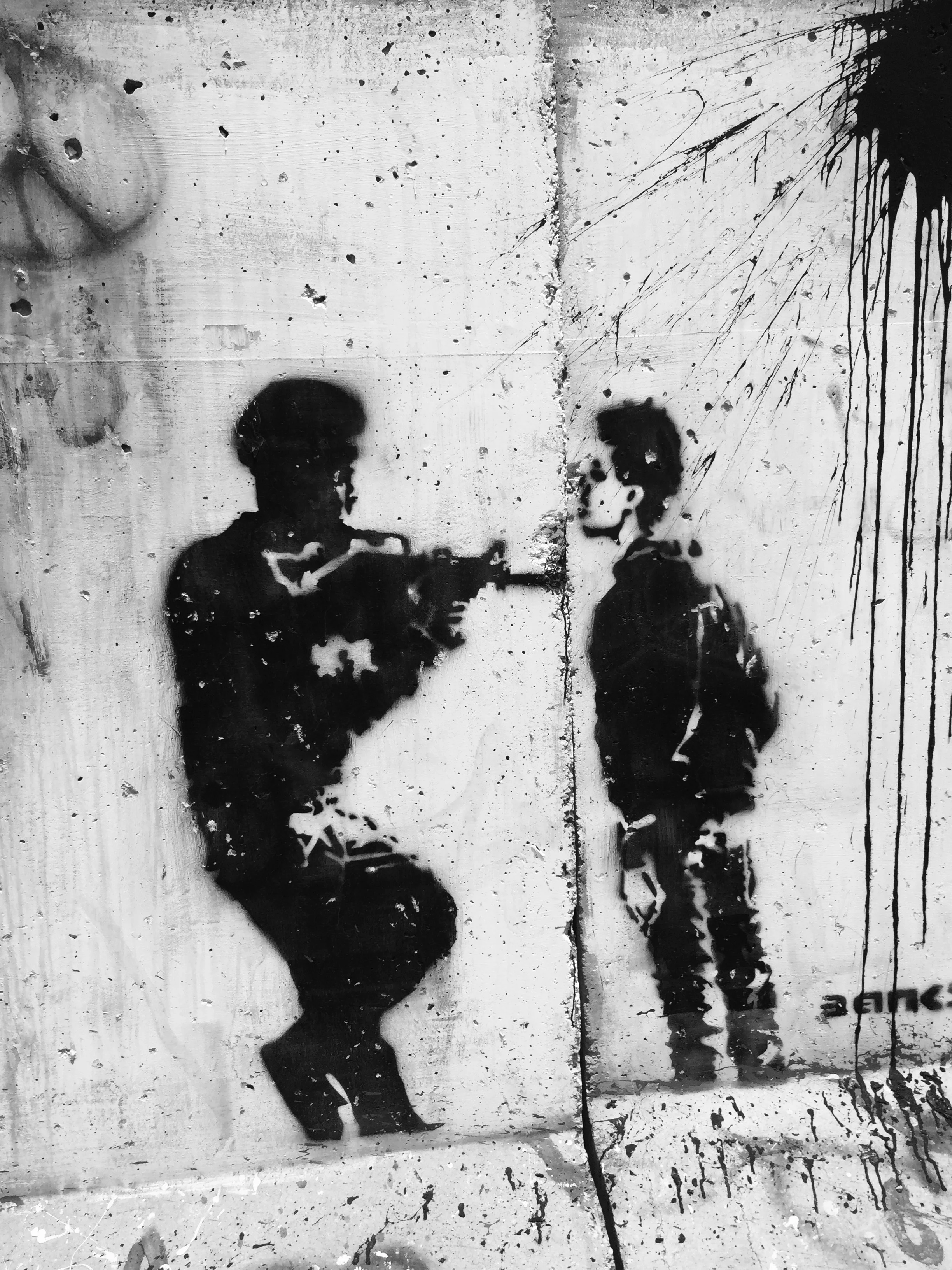 Matthew Williams/The Conflict Archives: Graffiti by Palestinians. 