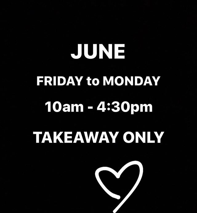 Updated hours for June ✨ - we are still only opening Friday - Monday for the time being, however we will be opening 7 days a week again in July when restrictions are relaxed and we can be a little bit more like the old Mango&rsquo;s again. We will ke