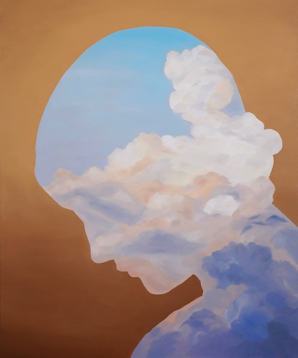 Within the Clouds, Oil on canvas, 60x50cm, 2018