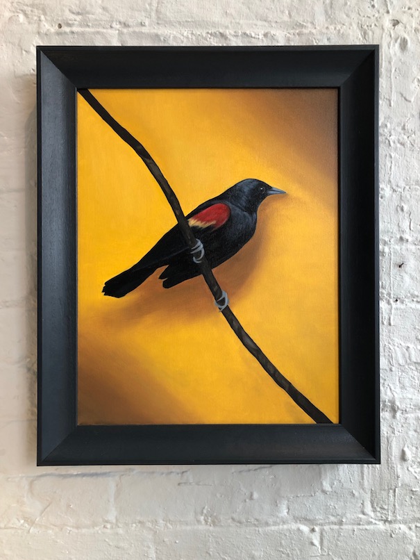 The Quiet Bird framed