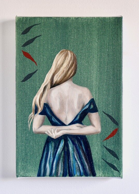   The Silent Garden, oil on canvas, 30 x 20cm, 2020  