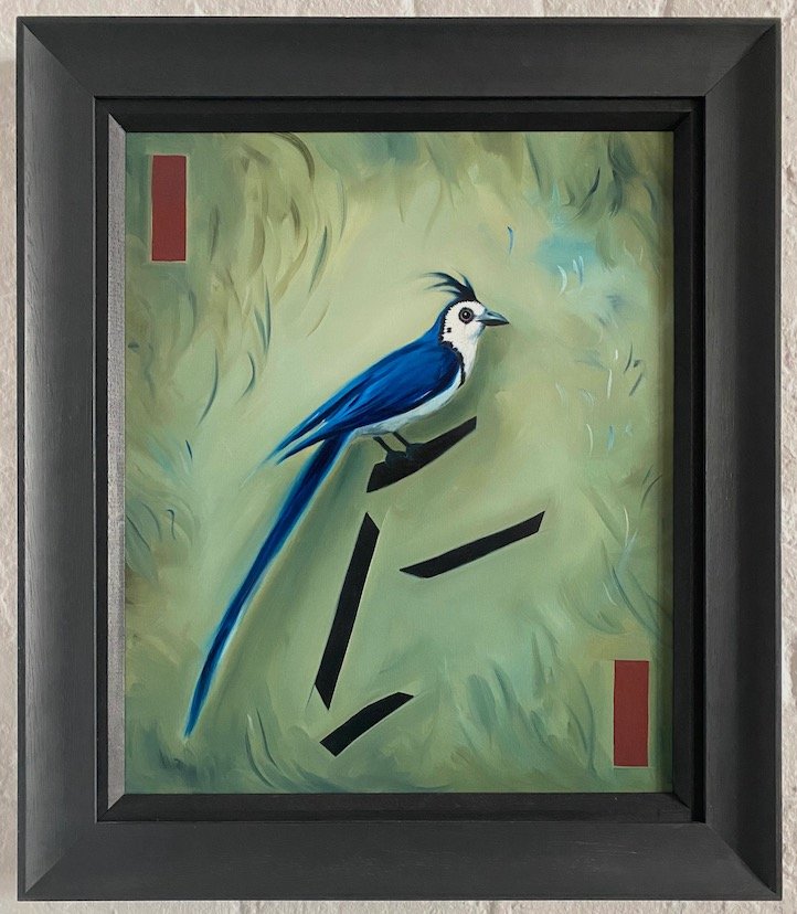   Guardian of the Forest, oil on canvas, 60 x 50cm, 75 x 65cm (framed), 2021  