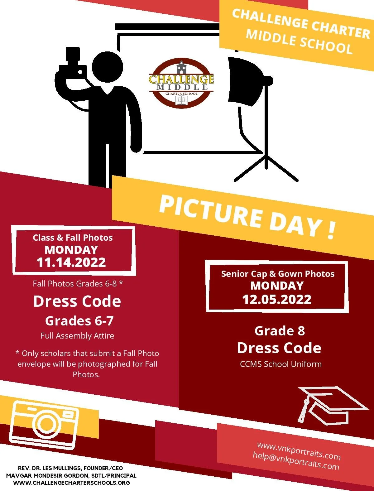 Middle School Fall Picture Day — Challenge Charter School