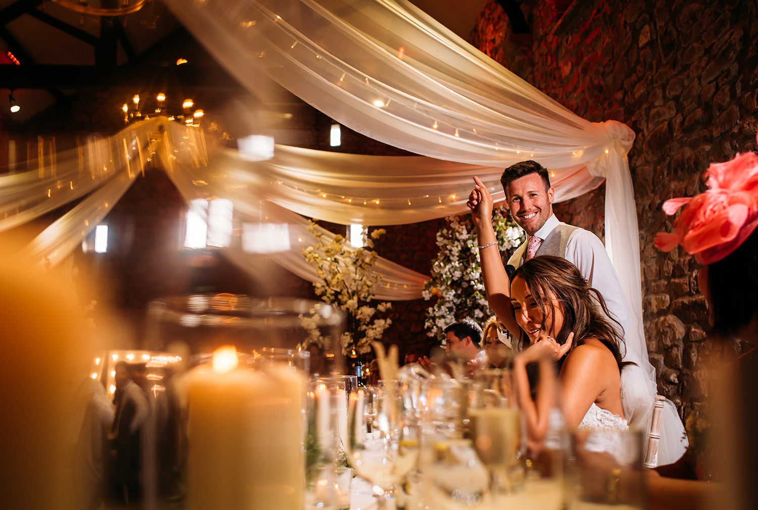 colour photo of groom speech