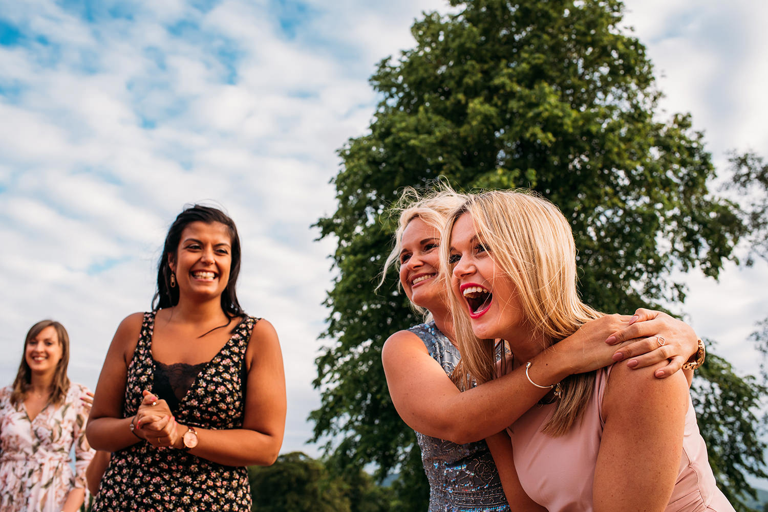  colour photo girls laughing 