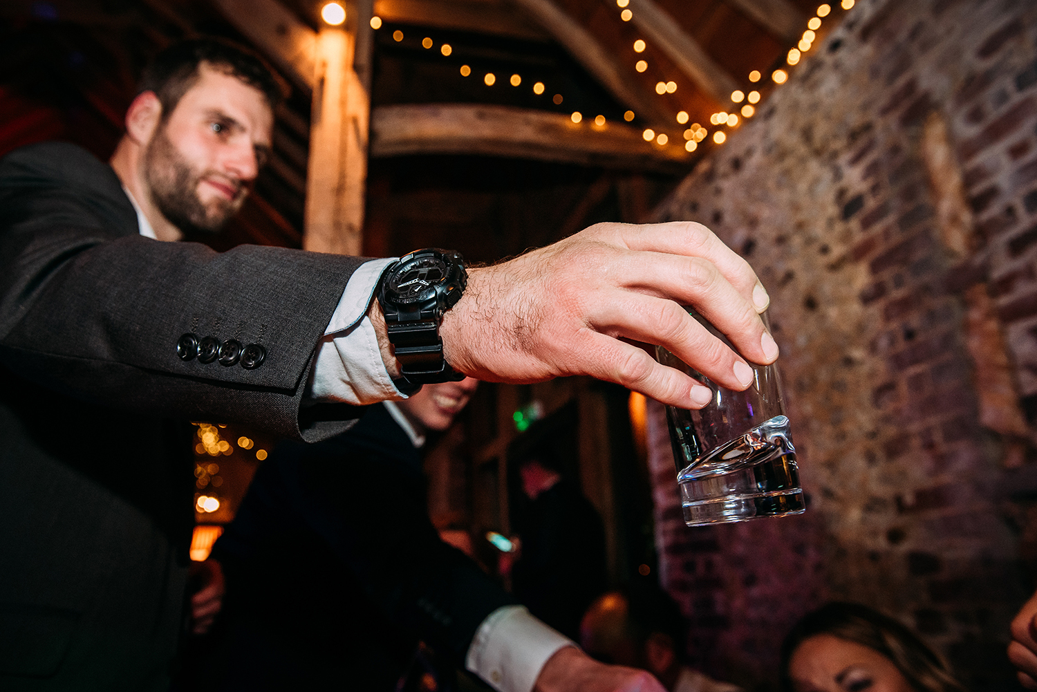 passing a shot of sambuca