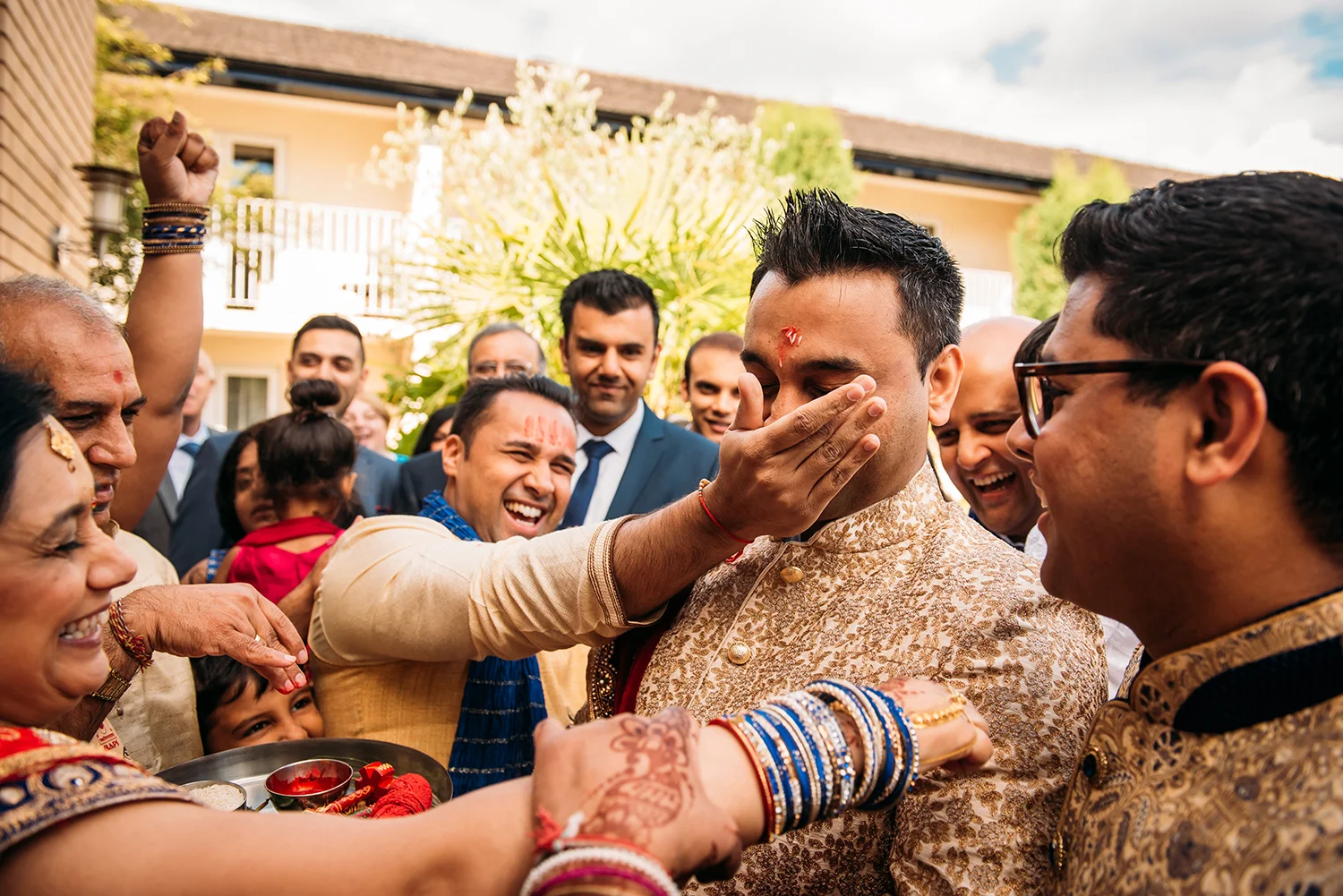 Indian groom celebrations